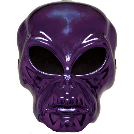 Purple Alien Hockey Mask Adult Halloween Accessory
