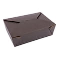 thumbnail image 1 of Bio Tek 71 oz Rectangle Black Paper #3 Bio Box Take Out Container - 8 1/2" x 6 1/4" x 2 1/2" - 200 count box, 1 of 2