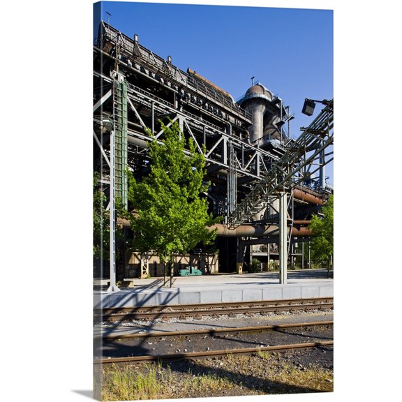 Great BIG Canvas | "Germany, Duisburg, North Duisburg Landscape Park, Former Meiderich Ironworks" Canvas Wall Art - 16x24