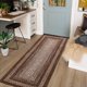 thumbnail image 2 of Garvee Alfombra Pasillera de 2'x6' con Estampado Trenzado, Lavable a Máquina, Antideslizante, Alfombras Pasilleras para Recámara, Cocina, Pasillo, Cuarto de Lavado, Marrón, 2 of 7