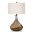 thumbnail image 1 of Pemberly Row 25.5" Ombre Brass Glass Teadrop Table Lamp with Linen Shade, 1 of 8