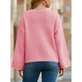 thumbnail image 3 of Women Oversized Button Down Cardigan Chunky Knit Long Sleeve Sweater, 3 of 6