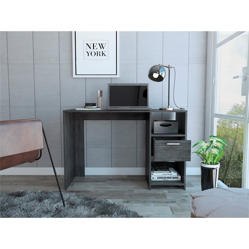 omma light gray computer desk