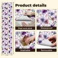 thumbnail image 5 of Peel and Stick Wallpaper Watercolor Floral Purple Pink Lavender Greenery Wall Mural 23.6in x 9.8ft Self Adhesive Removable Wall Paper Renter Friendly Wallpaper for Nursery Bedroom Cabinets, 5 of 8