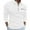 White, variant on Jalioing Men's Quarter Zip Golf Shirts Business Casual Long Sleeve Collared Tops Dressy Solid Shirts with Pocket