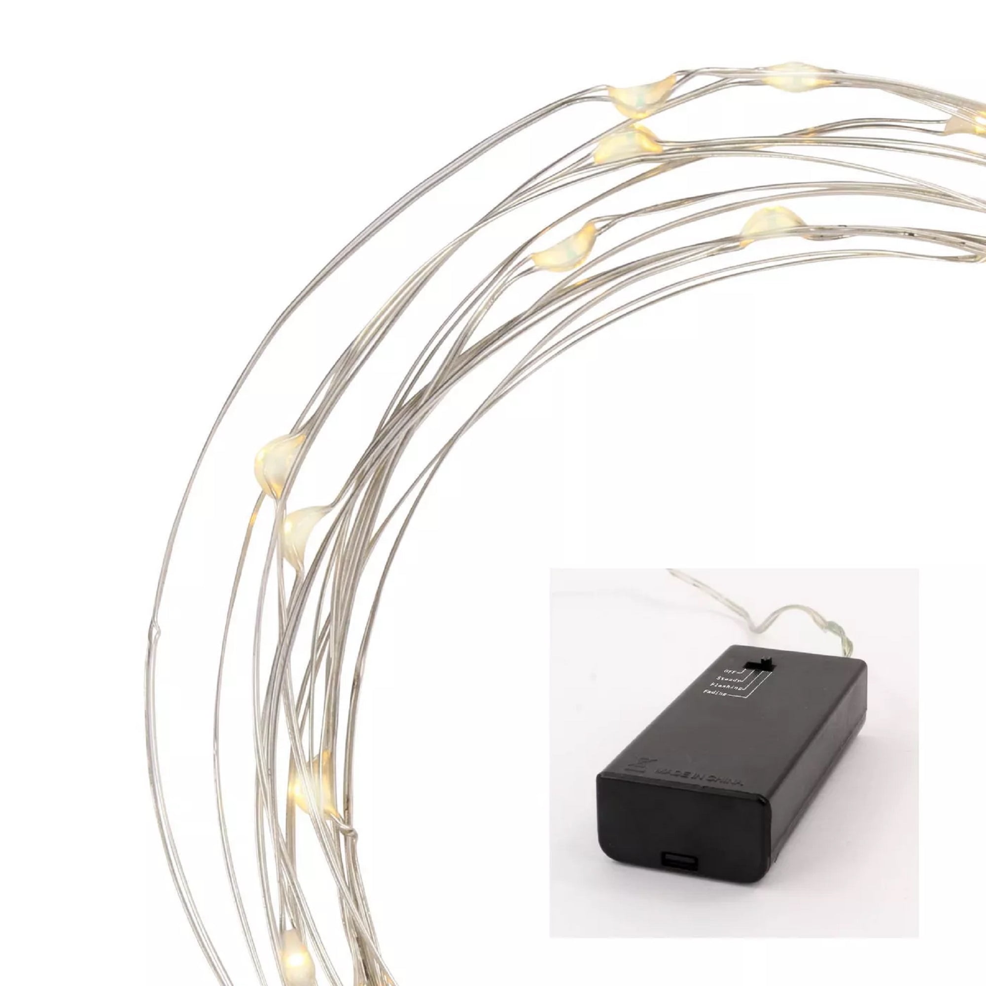 Philips 30ct Christmas LED Dewdrop 4 Function Battery Operated String