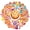 1A, variant on 35pcs-50pcs Sweet Stickers Stationery Cute Stickers Children Stickers Animal Stickers for Suitcase Fridge Phone