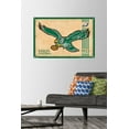 thumbnail image 2 of NFL Philadelphia Eagles - Retro Logo 14 Wall Poster with Push Pins, 22.375" x 34", 2 of 3
