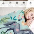 thumbnail image 3 of ARISTURING Horse Throw Blanket Super Soft Warm Floral Horse Blanket for Girls Kids, Cozy Plush Farm Stuffed Animal Horse Gifts Bedding Blanket for Women Bed Couch Sofa, 3 of 6