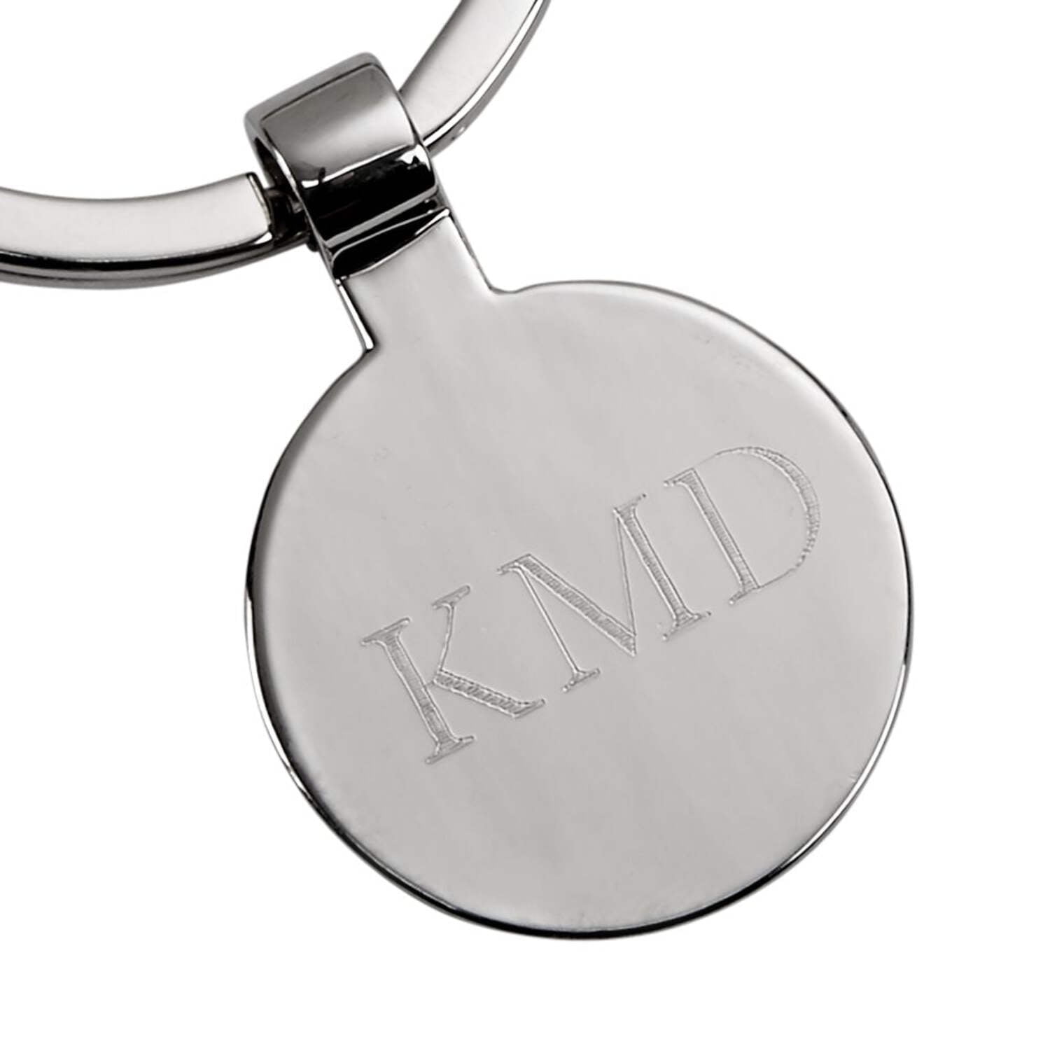 Nickel-plated Standing Angel Key Ring with Engraving Tag QGM18703