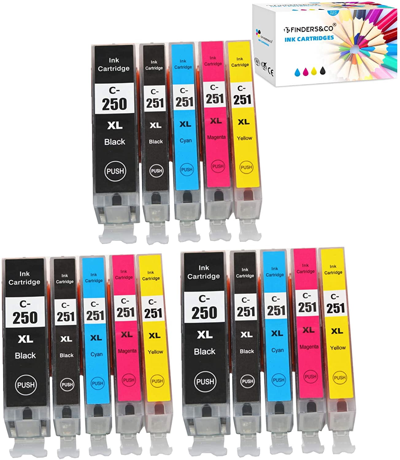 CLI-251 XL 250XL 251XL Ink Cartridge 