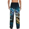 thumbnail image 6 of Cauagu Starry Sky Colorful Crocodile Mens Pajama Pants Sleep & Lounge Pants,PJ Bottoms with Pockets-Medium, 6 of 7