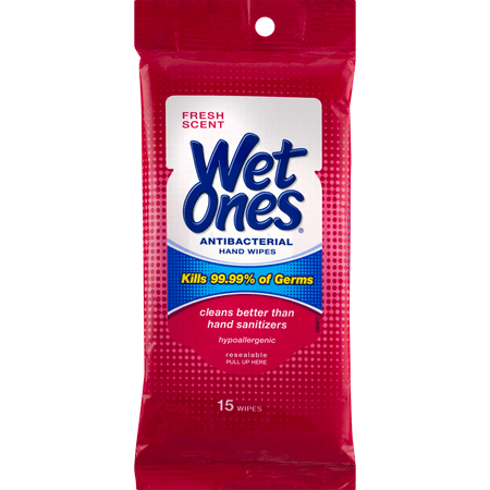 UPC 076828047022 product image for Wet Ones Antibacterial Hand Wipes Travel Pack  15-Count (Pack of 12)(colors may  | upcitemdb.com