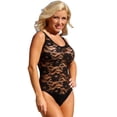 thumbnail image 2 of UjENA Black Sheer French Lace 1-PC Swimsuit, 2 of 3