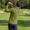 thumbnail image 3 of Havenx Men's Golf Polo Shirts Long Sleeve Button Down Polo Shirts Collared T Shirts Fashion Casual Work Old Money Fall Business Clothing,Green M, 3 of 4