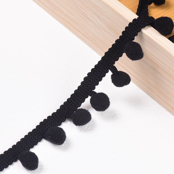 Namzi 20 Yards Single Edge Pompom Lace Trimmings,0.98 Inches Wide,for Hem of Clothes,Hats,Cuffs,Add Decorative Edge to Pillowcases,Curtains,Tablecloth,Sofa Cover,Color 31