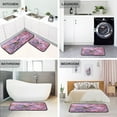 thumbnail image 4 of 2-Piece Kitchen Rugs Set Non-Slip Mats Carpet Floor for Kitchen, Bathroom (19.7"x27.6" & 19.7"x47.2") Beautiful Pink Hummingbird, 4 of 7