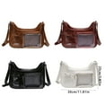 thumbnail image 3 of Lovely Itabag Clear Crossbody Bag PU Leather Shoulder Bag Commuting Bag Japanese Styles Messengers Bag for Daily, 3 of 9