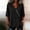 A590 Black, variant on Womens Linen V Neck Blouses Diagonal Button Down Tunic Tops Side Tie Wrap Front Shirts Short Sleeve Casual Loose Fit Summer Fashion Elegant Office Work Apparel Tees