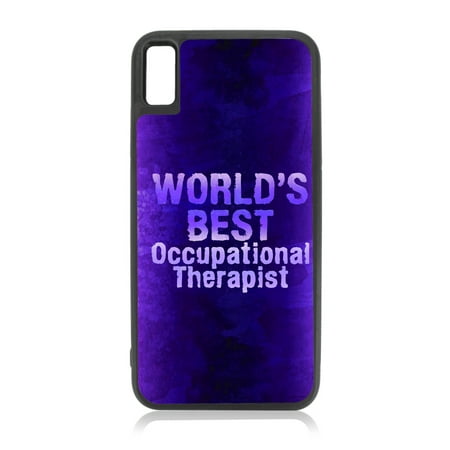 World's Best Occupational Therapist - Career Appreciation Gift Black Rubber Case for iPhone XR - iPhone XR Phone Case - iPhone XR