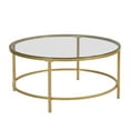 thumbnail image 2 of Carolina Classics Verazano Glass Top 36 In Round Coffee Table in Gold, 2 of 3
