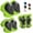 Green, variant on BAKIBO Kids Protective Gear Set Knee Pads for Kids 2-10 Years Toddler Knee and Elbow Pads with Wrist Guards 3 in 1 for Skating Cycling Bike Rollerblading Scooter