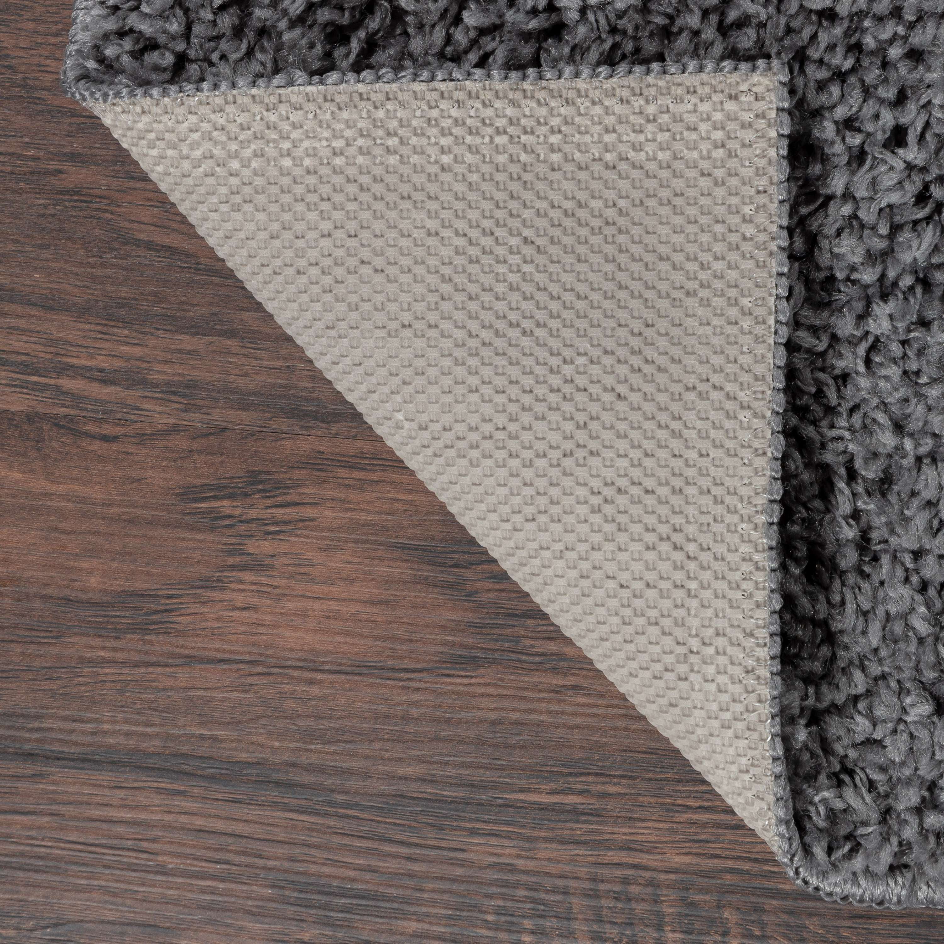 Mainstays Traditional Solid Gray Shag Indoor Hallway Runner Rug, 2' x 6'