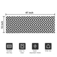 thumbnail image 5 of Black White Square Checkered Pattern Door Rugs,Washable Non Slip Door Mats Indoor,Decorative Door Mats,Entry Mat Indoor for Entrance,Bedroom,Kitchen,Bathroom,16"x47", 5 of 6