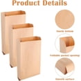 thumbnail image 3 of 100 PCS Wax Paper Bags, Lawn Bag Brown Paper, Tampon Bags Disposal for Bathroom, 7.1 x 2.4 x 13.8 Inch Sanitary Napkin Disposal Bag Suitable for Bedroom, Toilet, Living Room (Brown), 3 of 4
