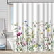 thumbnail image 1 of Cortina de baño, cortina de ducha de plantas verdes, impermeable y a prueba de moho, partición de cortina de baño de bosque con impresión digital 3D, no requiere perforación, 3a, 150*180, 1 of 1