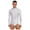 White, variant on Mens Latin Dance Leotard Shirt Rhinestones Long Sleeve Bodysuit for Ballet Jazz Ballroom Cha-cha Tango Royal Blue M