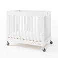 thumbnail image 1 of Foundations Boutique Compact Folding Mini Crib, White, 1 of 9
