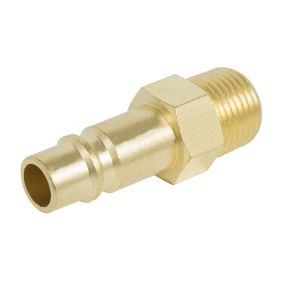 Steelman 1/2-in Industrial Brass Quick Disconnect, 1/2-in Male NPT 10-Pack 60121