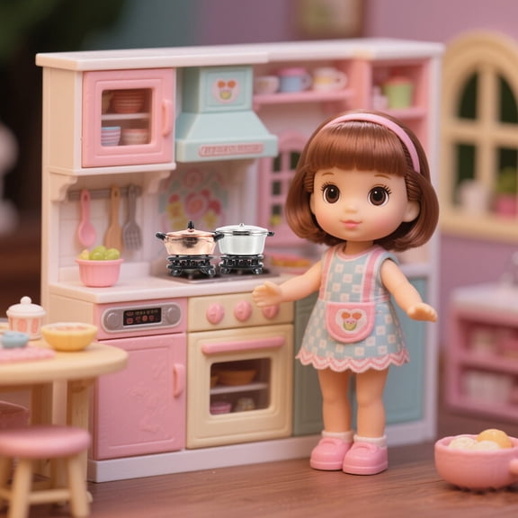 OFFIGAM 2 Sets Mini Kitchen Utensils Alloy Dollhouse Kitchen Decor Enthusiasts