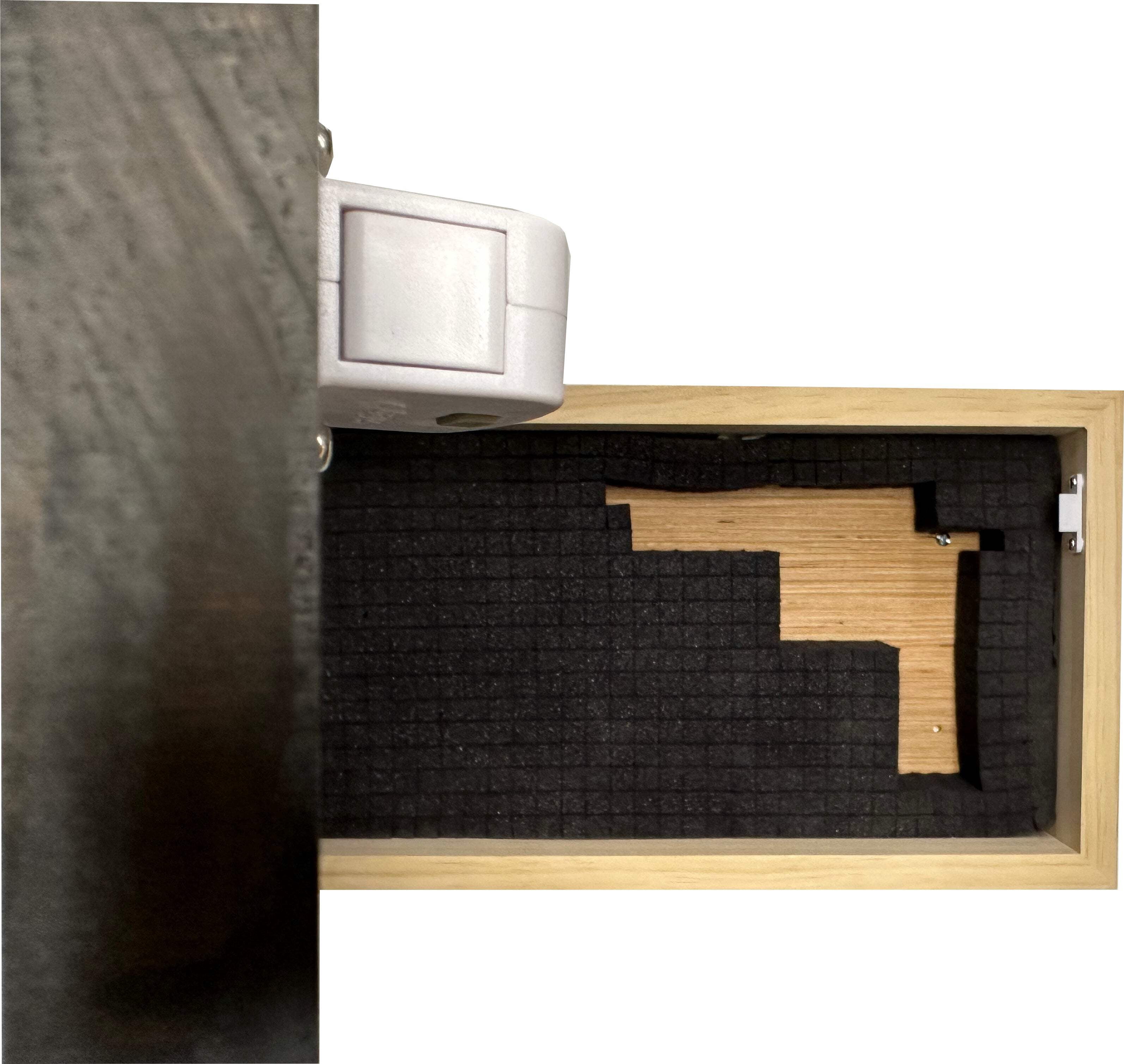 Bellewood Designs Carved American Flag Gun Safe Wall Decor - Securely Store Your Firearm In Plain Sight