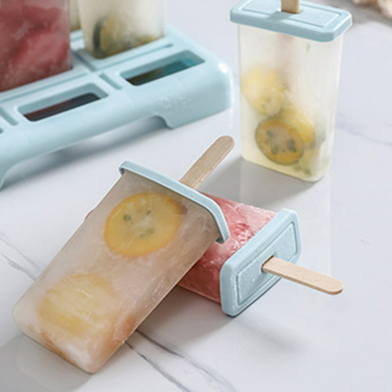 LA TALUS Ice Cream Mold Food Grade Non-stick PVC Ice Pop Maker for Home  Beige 