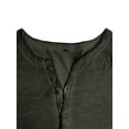 thumbnail image 6 of DYMADE Men Casual Long Sleeve Button Collar Henley Shirt Top, 6 of 6