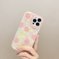 thumbnail image 3 of Case for iPhone X/iPhone Xs, Translucent Matte Soft TPU Bumper Case for iPhone X/iPhone Xs (5.8 inch), Cute Print Pattern Design Women Girls Protective Phone Cover, Pink Flower, 3 of 14