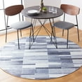 thumbnail image 2 of SAFAVIEH Faux Hide Crispian Modern Area Rug, Grey/Ivory, 6' x 6' Round, 2 of 8