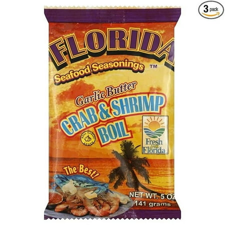 Florida Seafood Seasonings Crab & Shrimp Boil Garlic Butter 5 oz (3 Pack) Florida Seafood Seasonings Crab & Shrimp Boil Garlic Butter 5 oz (3 Pack)