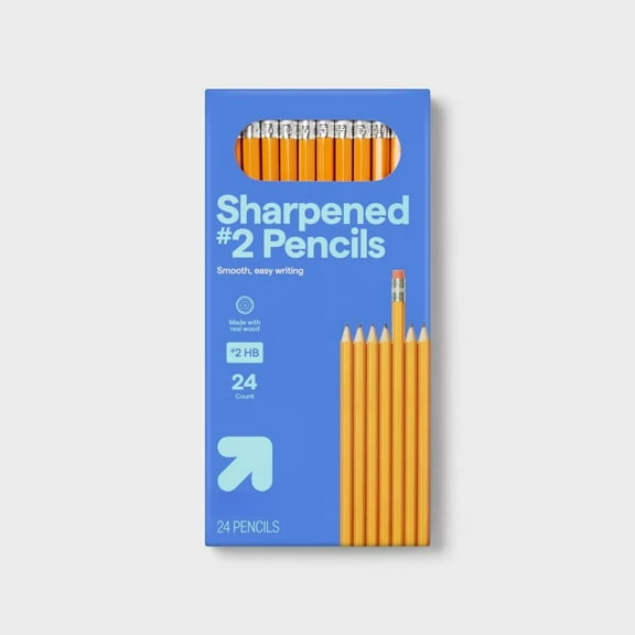 Sharpened #2 Wood Pencils