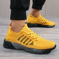 thumbnail image 5 of Jkety Running Shoes Men's Mesh Sneakers Slip on Walking Shoes Breathable Comfort Casual Athletic Yellow,7.5, 5 of 7