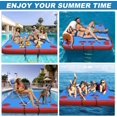 thumbnail image 4 of Inflatable Floating Dock Swim Air Platform Island Raft Mat for Lake Pool Beach Ocean with Rope Ladder, Non-Slip Surface, 4 of 5