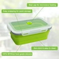thumbnail image 5 of 4 Pcs Foldable Food Storage Containers With Airtight Lid,Foldable Silicone Lunch Containers,Rectangular Foldable Bowls,Foldable Food Storage Containers,Foldable Bowls For Kitchen Travel Camping,4 PCS, 5 of 8