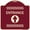 Burgundy, variant on SignMission Designer Series Sign - Flex Post Entrance with Straight Ahead Arrow Decal Only for Flex Paddle | Black & White 18" X 18" Heavy-Gauge Aluminum Architectural Sign | Made in