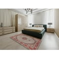 thumbnail image 4 of Ahgly Company Indoor Round Traditional Tan Brown Medallion Area Rugs, 3' Round, 4 of 6
