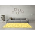 thumbnail image 3 of Ahgly Company Indoor Rectangle Solid Yellow Modern Area Rugs, 8' x 12', 3 of 4