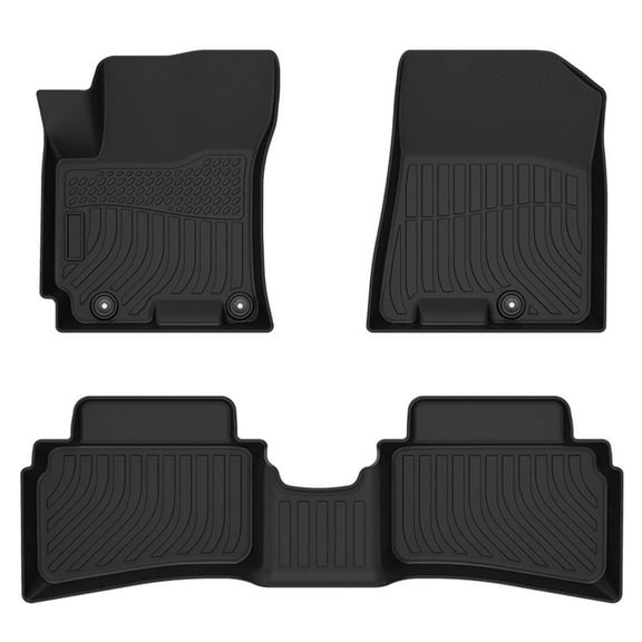 Black Floor Mats Liners Replacement for Venue 2020-2023 Heavy Duty All Weather Guard Front and Rear Car Carpet-Custom Fit-Tough/Durable/Odorless