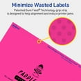 thumbnail image 5 of Avery Printable Rectangle Labels, Neon Magenta, 4" x 6", 80ct, 5 of 11