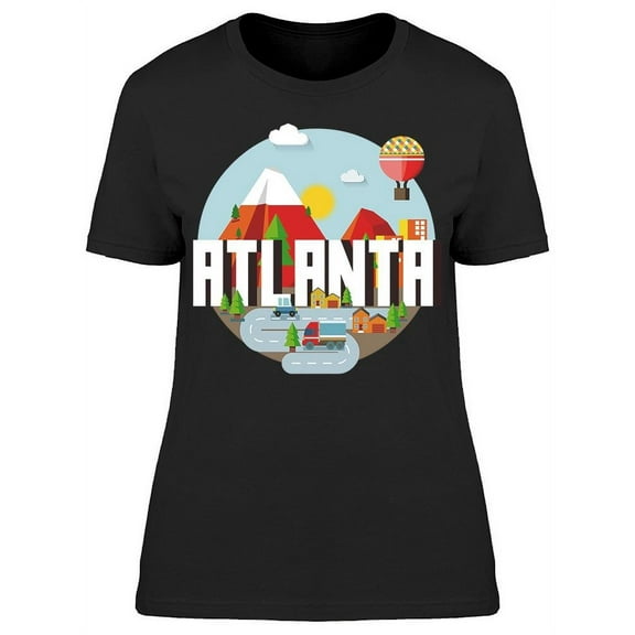 Logo Atlanta City T-Shirt Women -Image by Shutterstock, Female 3X-Large